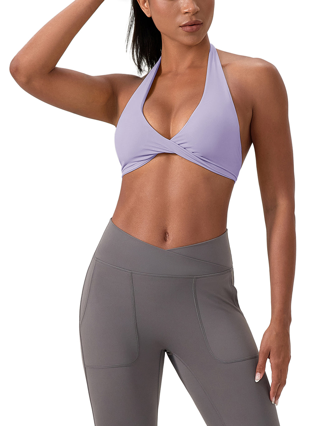 all,women's,pleated,halter,sports bra,bra,arcaprl,arcadia apparel,wath,womens