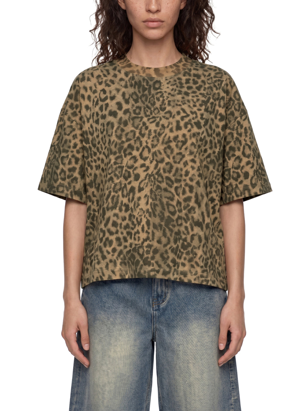 all,ut0079,arcaprl,leopard print,animal print,boxy,t-shirt,tee,arcadia apparel,one-size