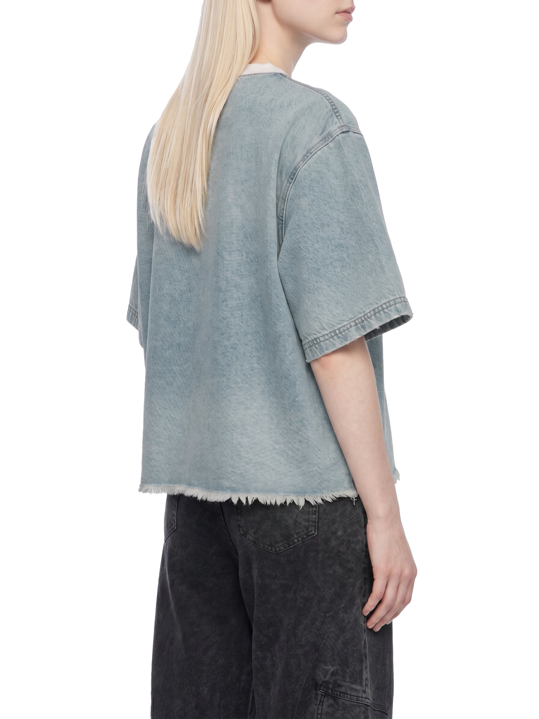 all,arcaprl,one-size,upper body,vintage,wash,boxy,raw-hem,denim,t-shirt
