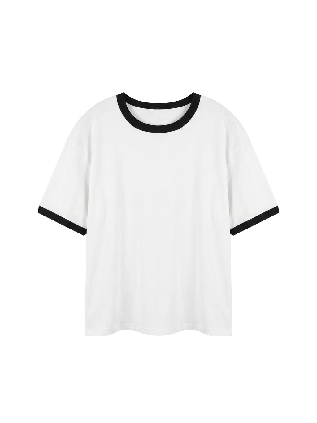 all,arcaprl,contrast,edge,ribbed,crewneck,t-shirt,one-size,upper body,rt0046
