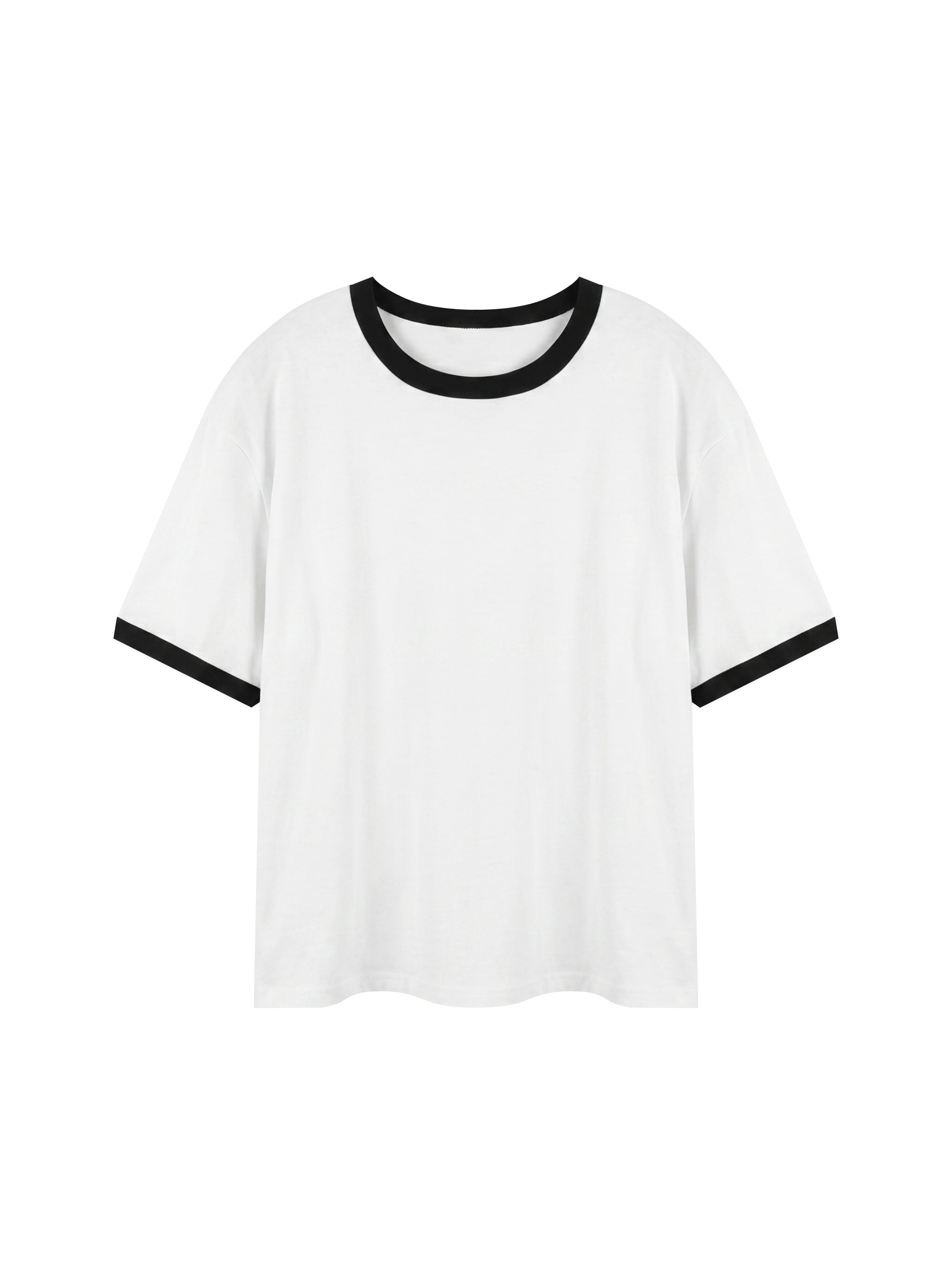 all,arcaprl,contrast,edge,ribbed,crewneck,t-shirt,one-size,upper body,rt0046